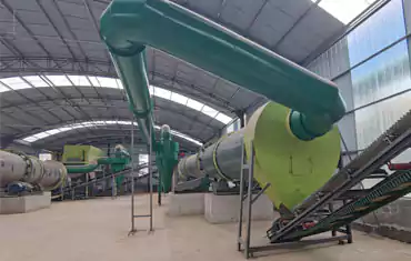 Custom annual output of 20,000 tons of organic fertilizer production line