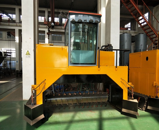 The walking type stack- flipping machine significant characteristics